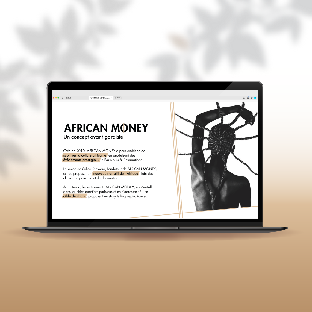 African Money - Création d'une présentation PDF