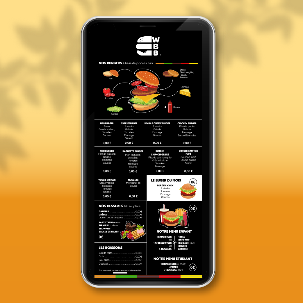 WBB - Création d'un menu format mobile